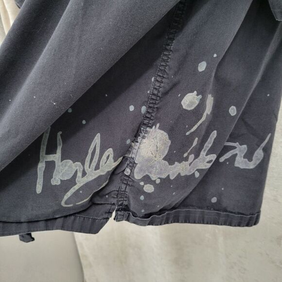 HARLEY Davidson Men's 2XL Black Bleach Style Graffiti Graphics Potato Potato - Picture 5 of 14